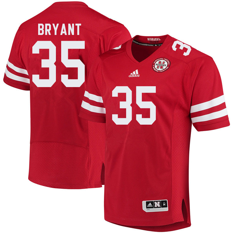Men #35 Moses Bryant Nebraska Cornhuskers College Football Jerseys Sale-Red - Click Image to Close
